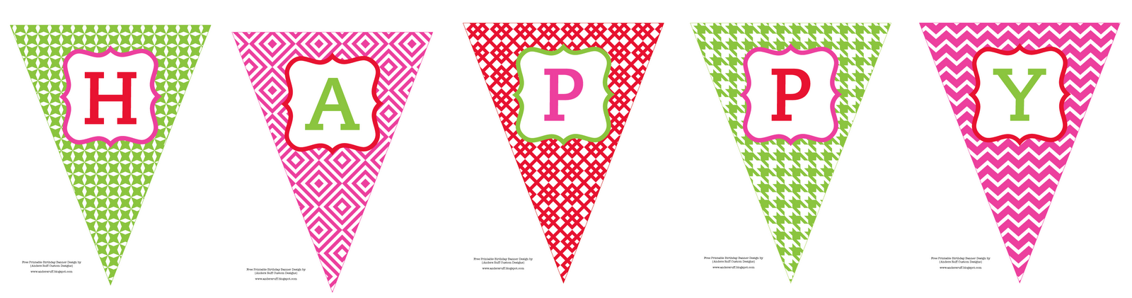 Free Printable Happy Birthday Banner