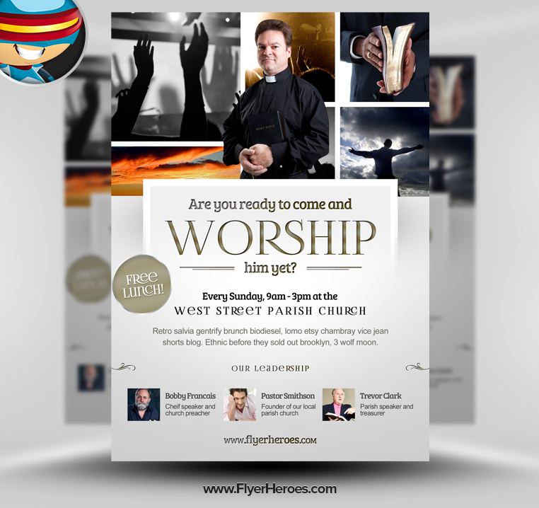 14 Church Event Flyer PSD Images