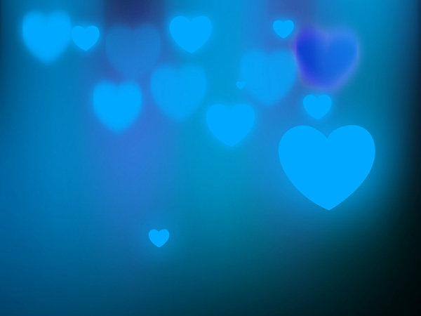 Free Valentine Backgrounds Hearts Blue