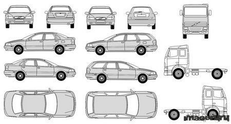 Free Vector Car Outline Drawing