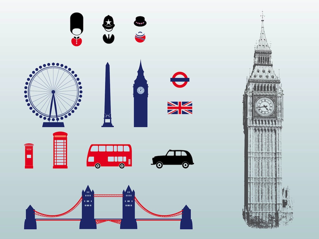 13 London Big Ben Vector Images