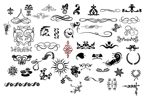 Free Vector Flourish Designs