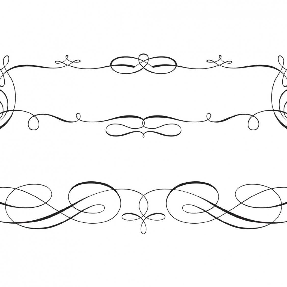 Free Vector Scroll Borders Free Vector Scroll Borders
