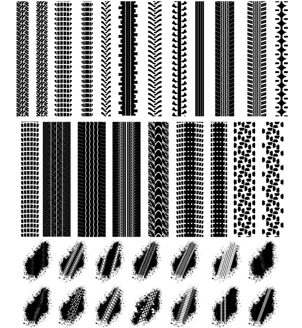 Free Vector Tire Tracks