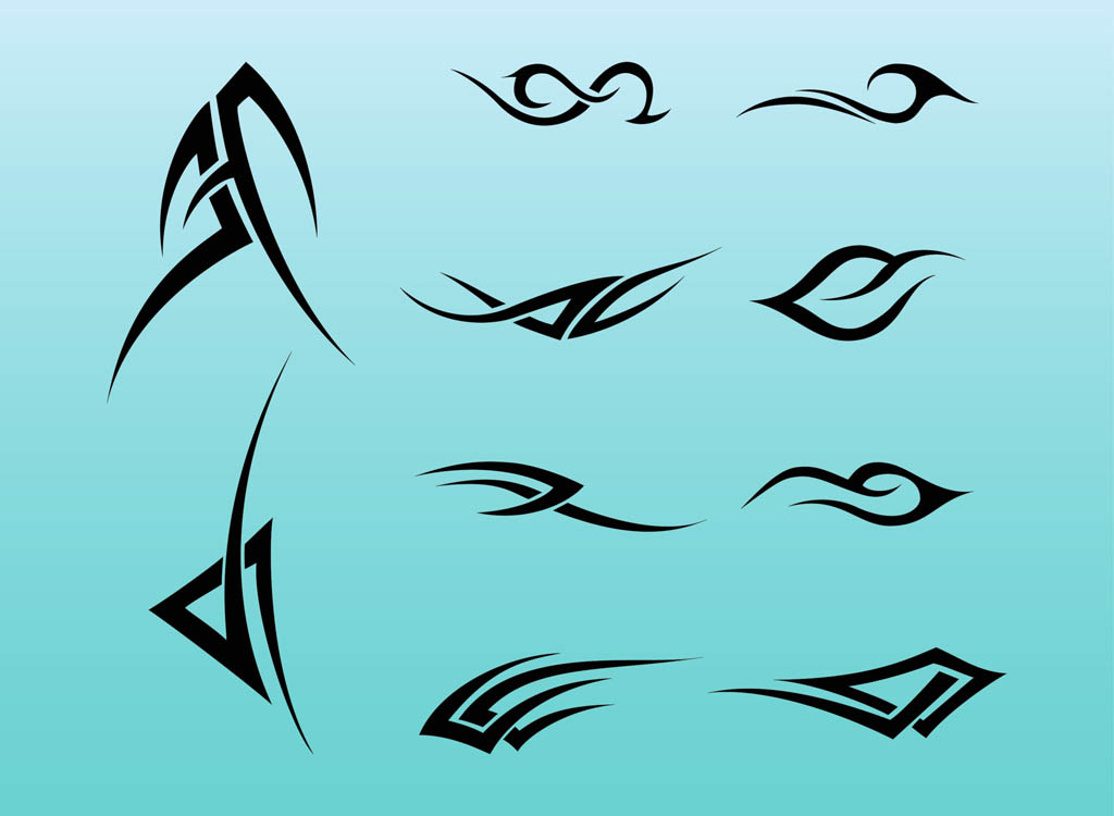 Free Vector Tribal Tattoo Designs