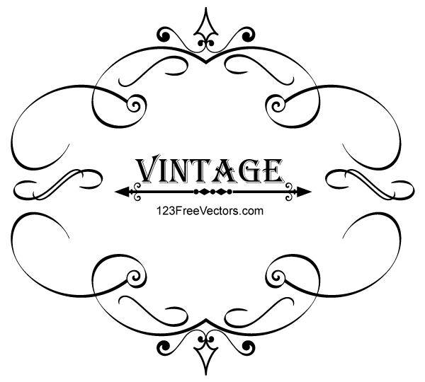 Free Vintage Frame Vector Art