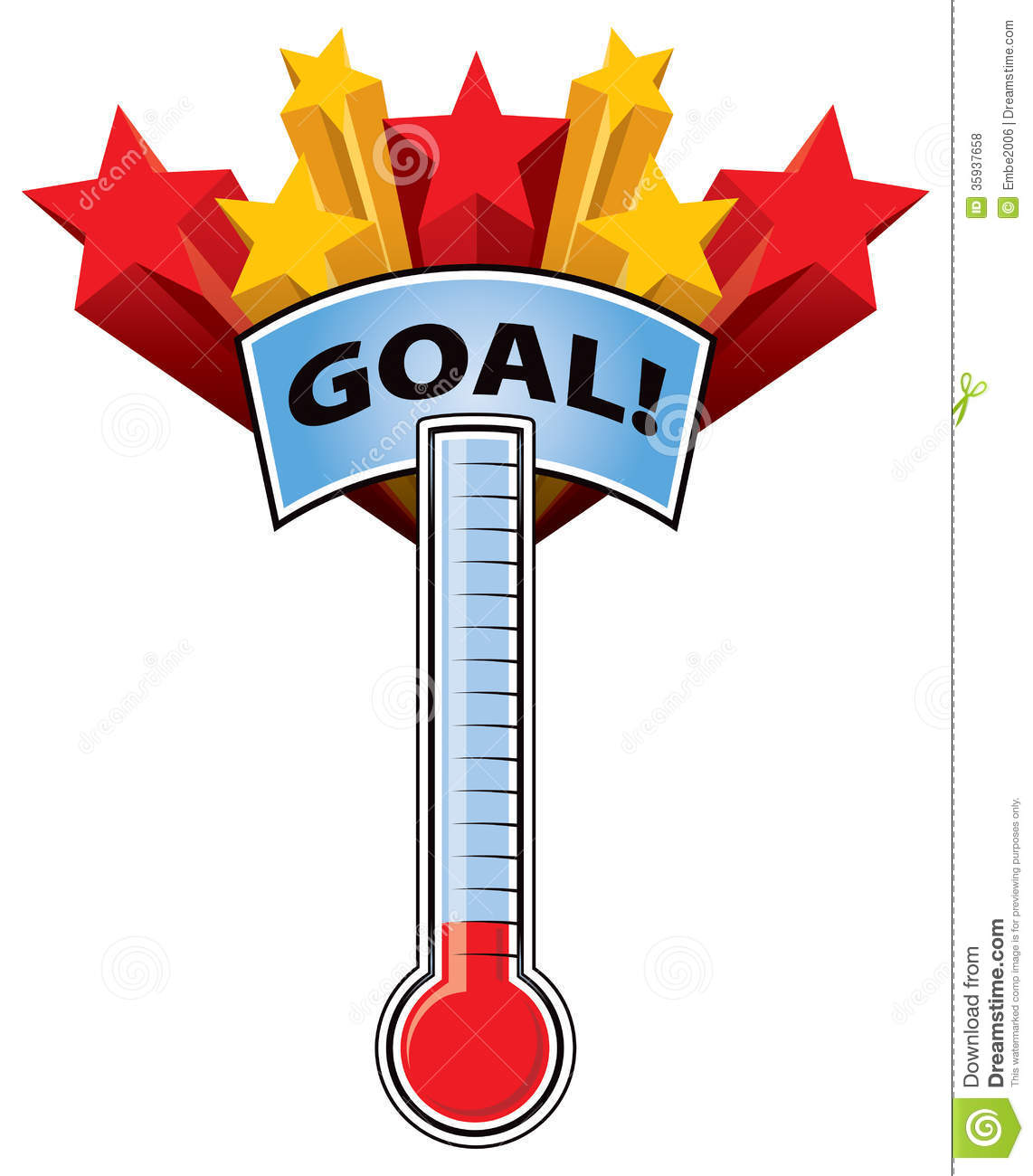 Fundraising Goal Thermometer Clip Art Free