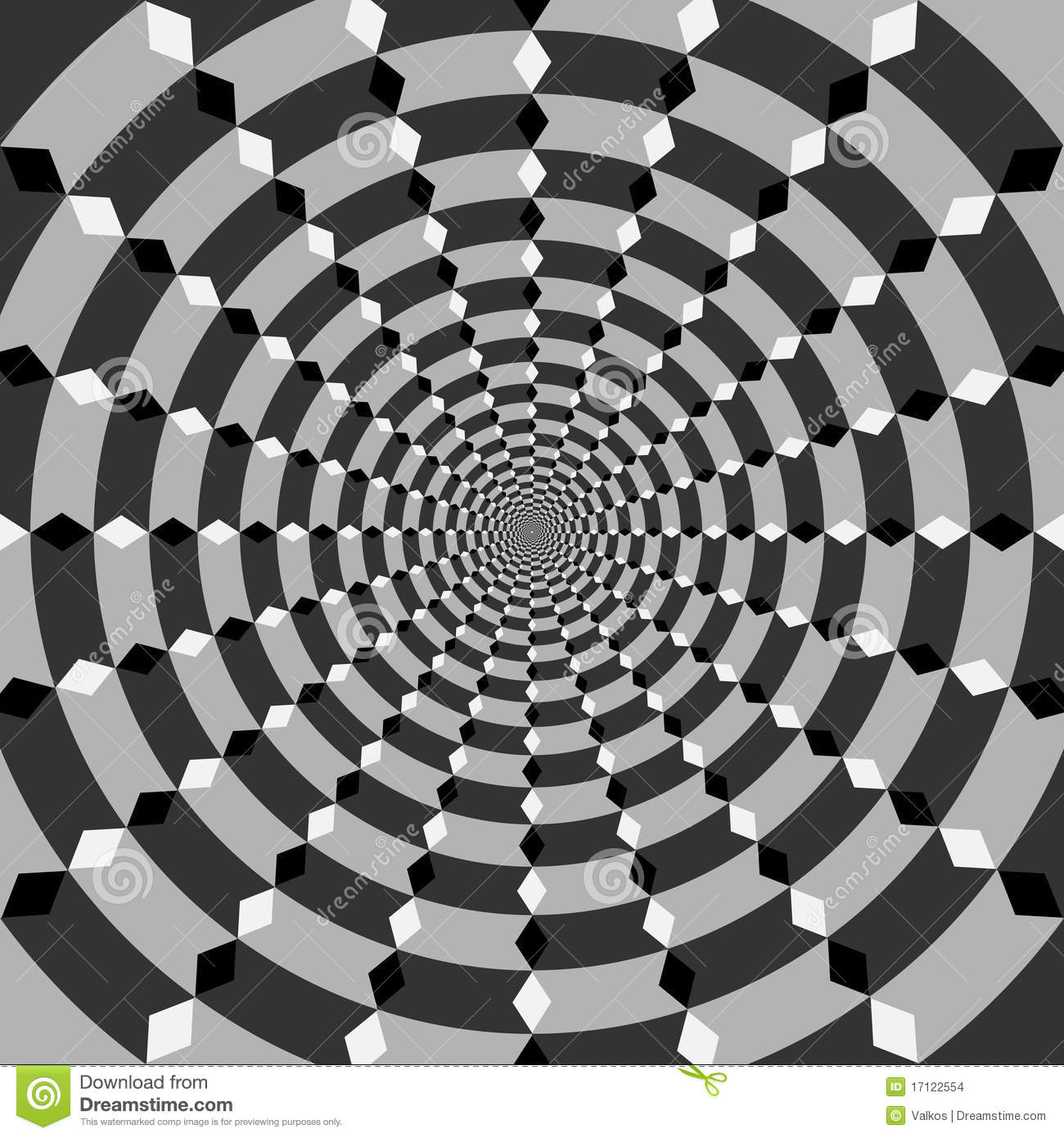 Geometric Optical Illusion Art