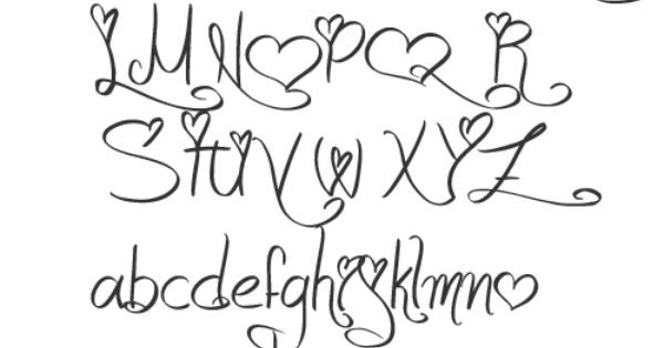 Girly Font Styles Alphabet