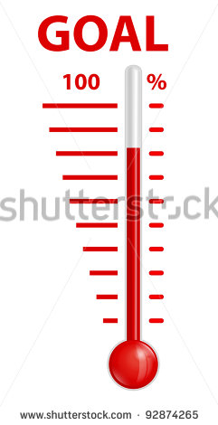 Goal Thermometer Vector