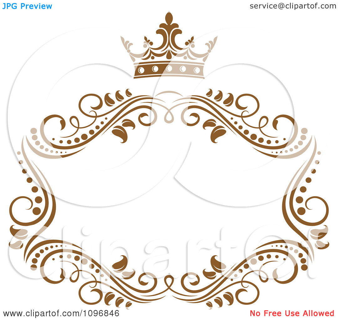 Gold Swirl Frame Clip Art