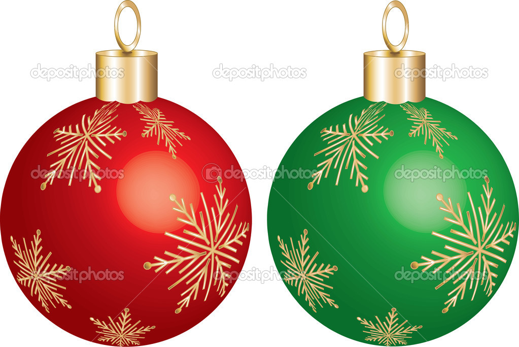 Green Christmas Ornament Vector