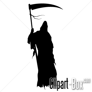 Grim Reaper Silhouette Clip Art