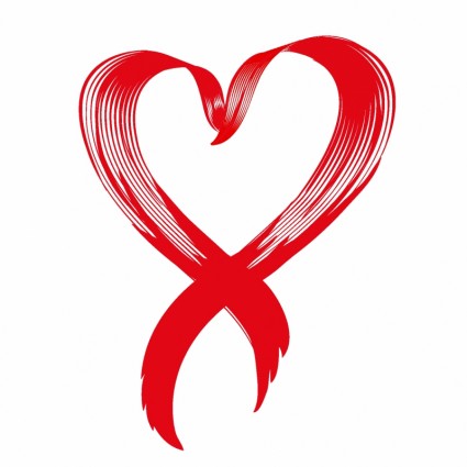 7 Cancer Awareness Ribbon Heart Vector Images