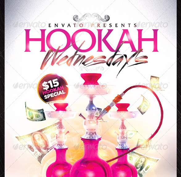 Hookah Lounge Flyer