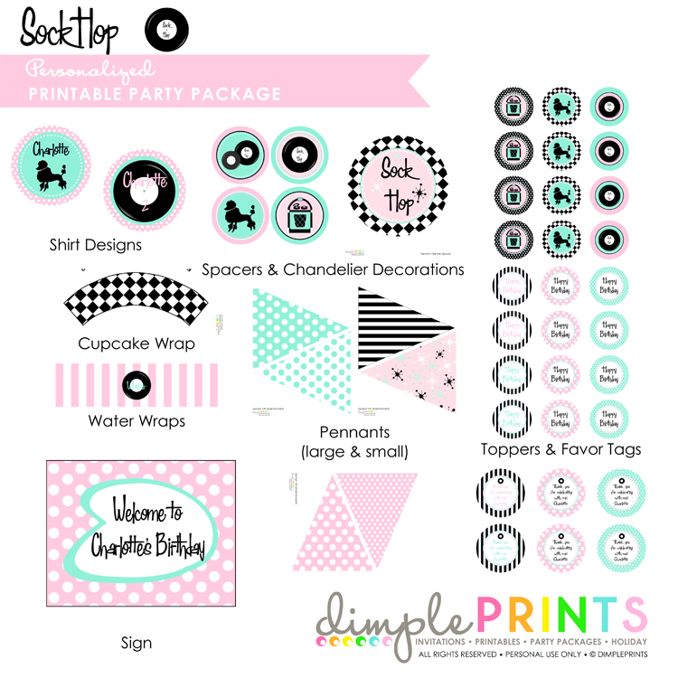 Hop Sock Free Printable Template