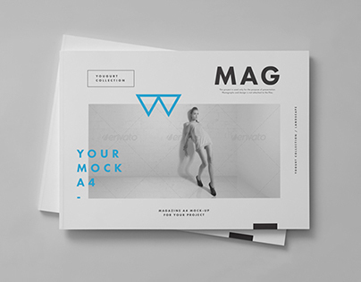 Horizontal Brochure Mockup Horizontal Brochure Mockup