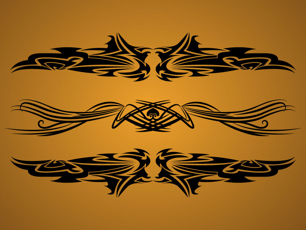 Horizontal Tribal Designs