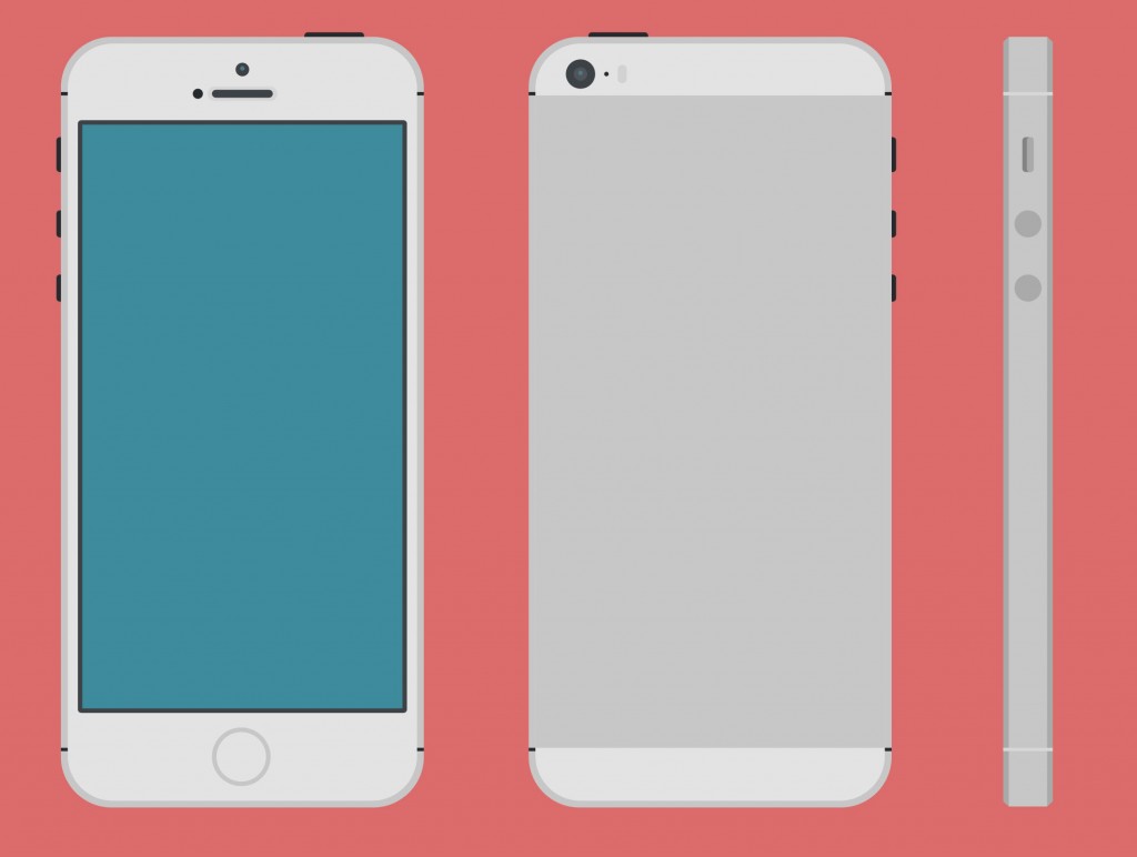 iPhone 5S Back Template iPhone 5S Back Template