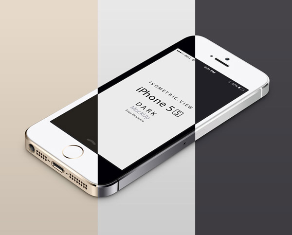 iPhone 5S Mockup PSD