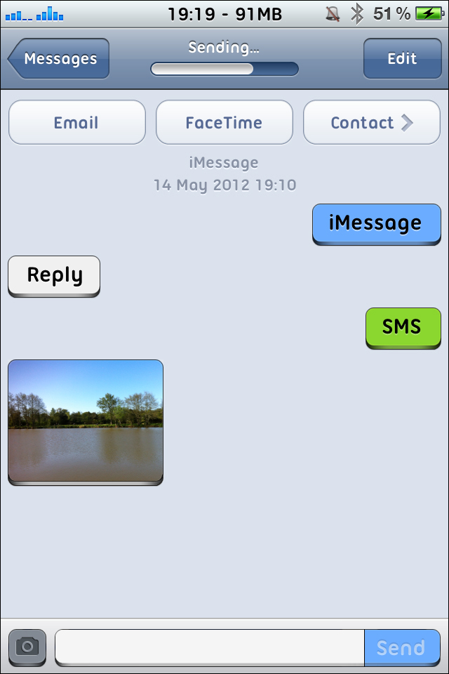 iPhone Text Message Bubble Template
