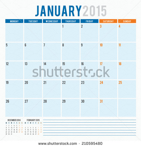 January 2015 Calendar