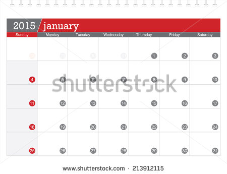 January 2015 Calendar