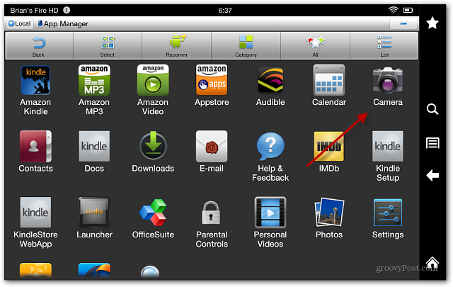 Kindle Fire Camera App