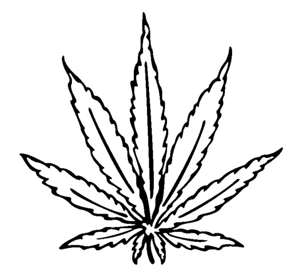 Marijuana Leaf Drawings