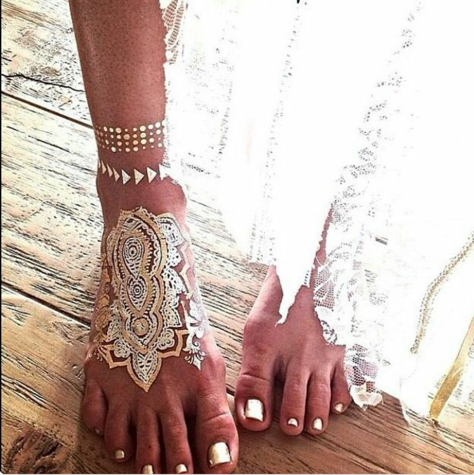 Metallic Jewelry Tattoos