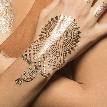 Metallic Temporary Tattoos Metallic Temporary Tattoos