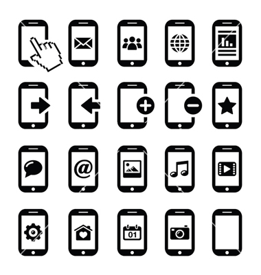 Mobile Phone Icon Vector