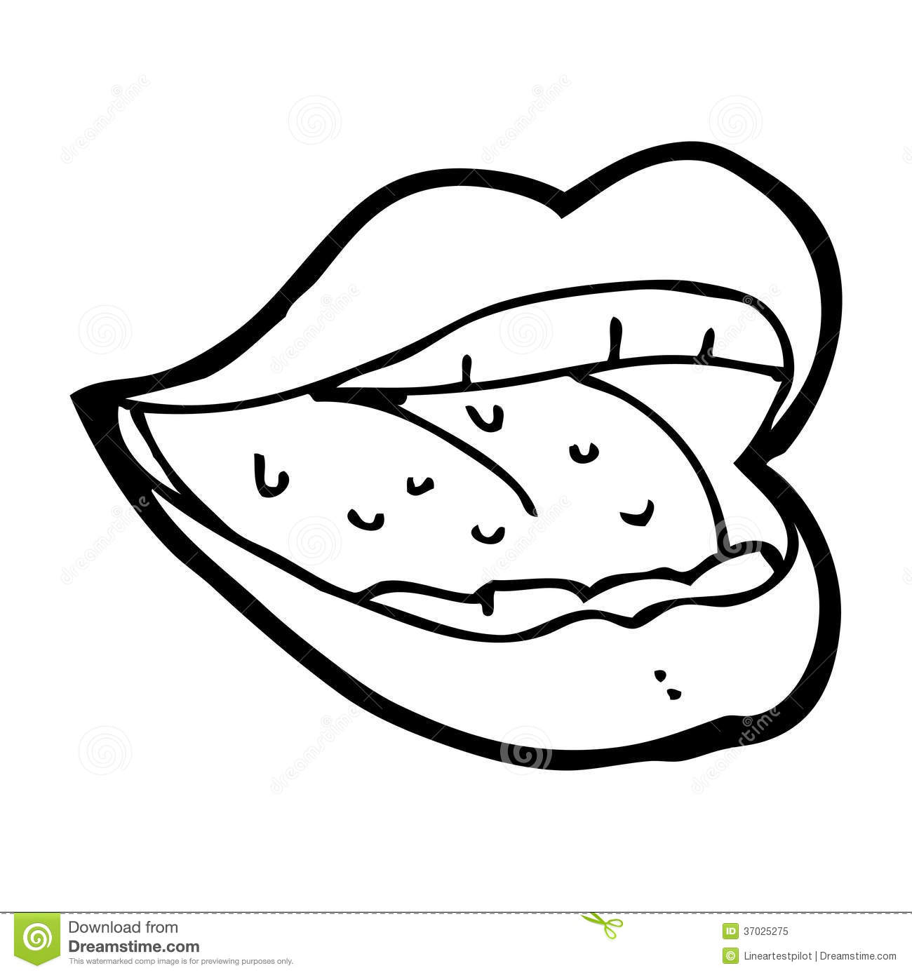 Mouth Clipart Black And White