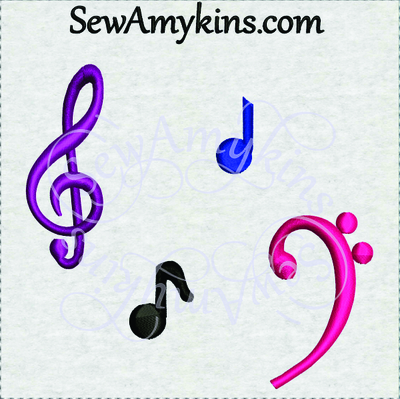 Music Bass Clef Eighth Notes