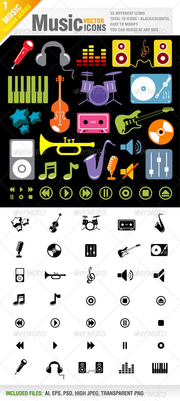 Music Vector Icons