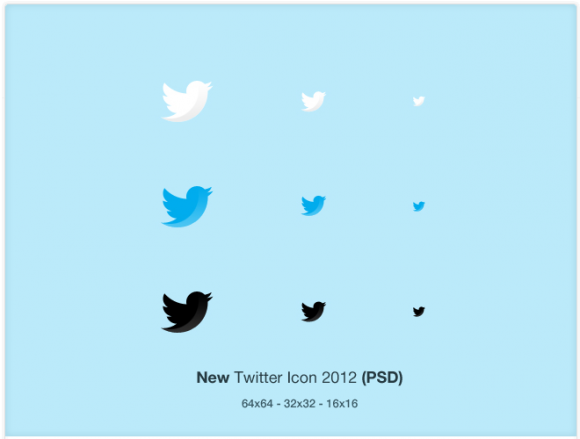 New Twitter Icon PSD