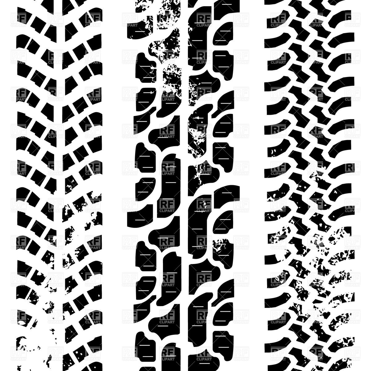 Off-Road Tire Tread Clip Art