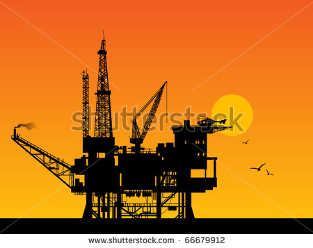 Oil Rig Vector