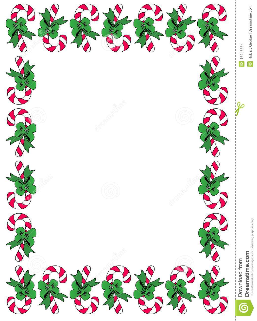 Peppermint Candy Cane Border