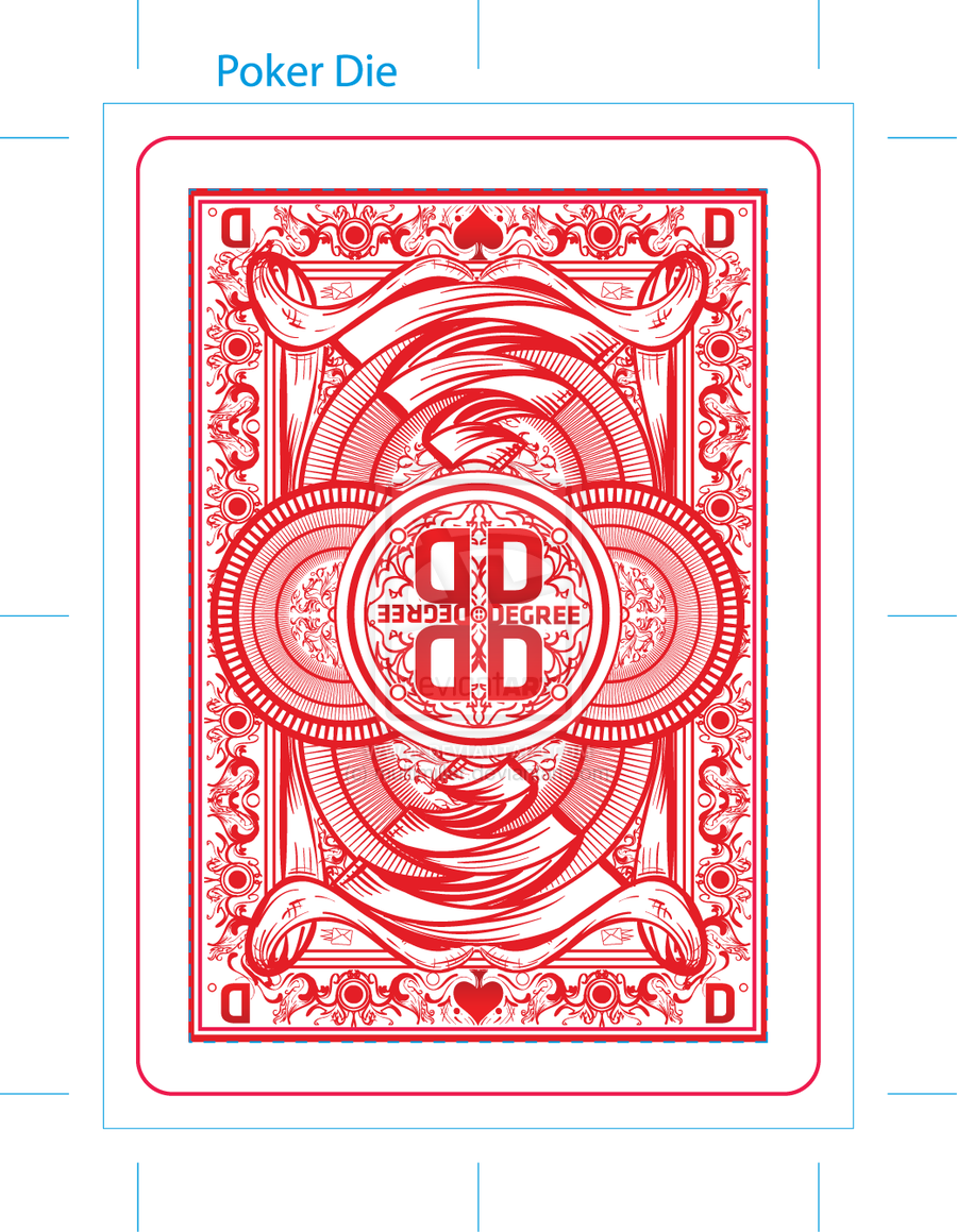 Playing Card Back Vector Playing Card Back Vector