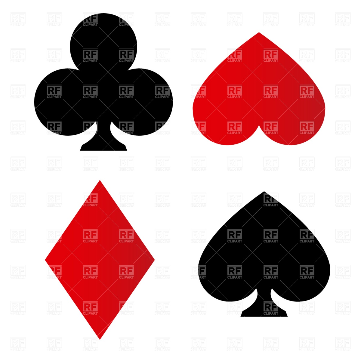 Playing Card Suit Vector Playing Card Suit Vector