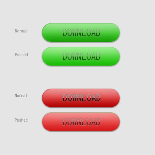 PSD Buttons Free Download