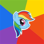 Rainbow Dash Face Emoticon