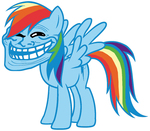 Rainbow Dash Troll Face