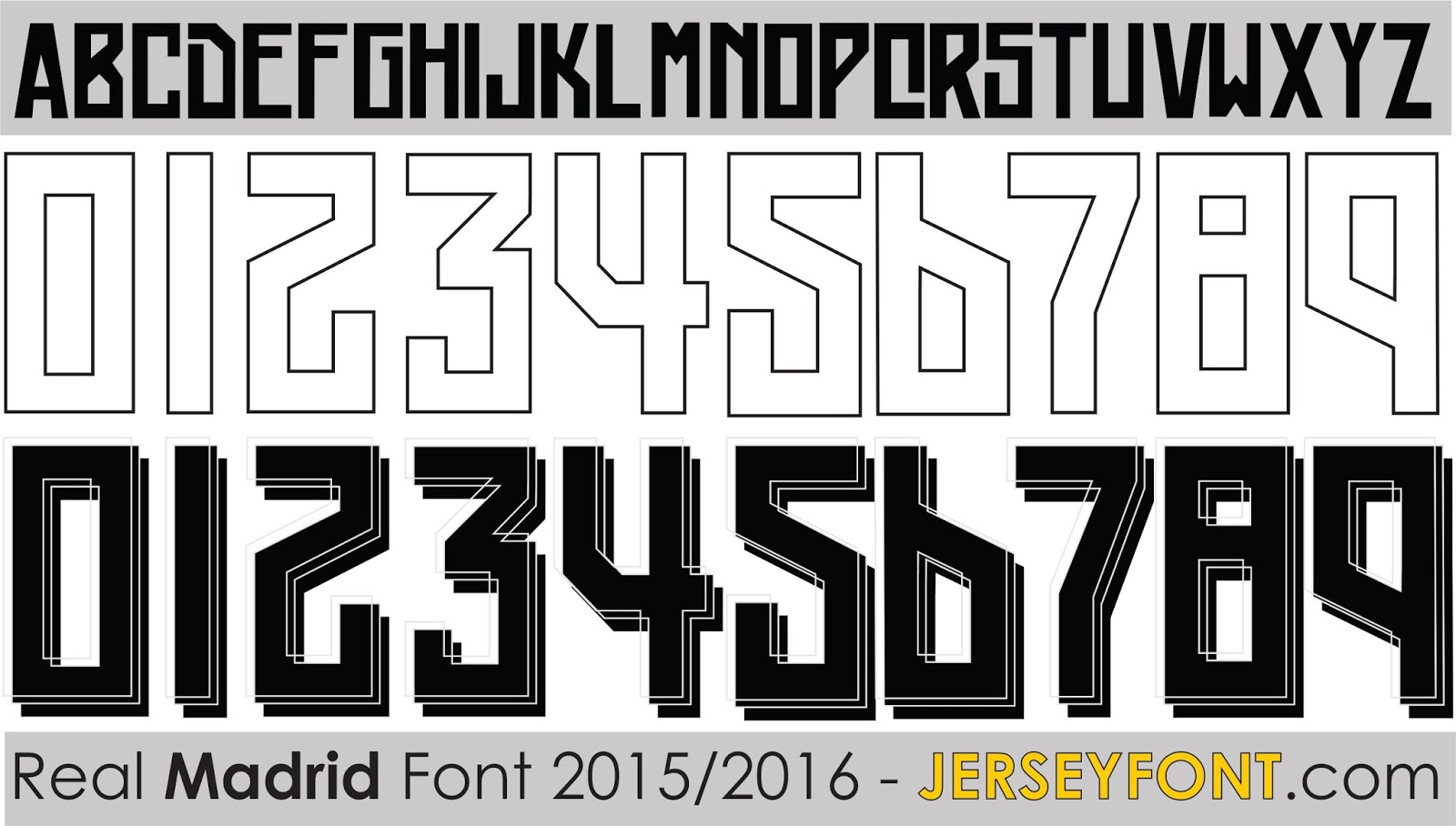 Free Download Font Real Madrid 2013