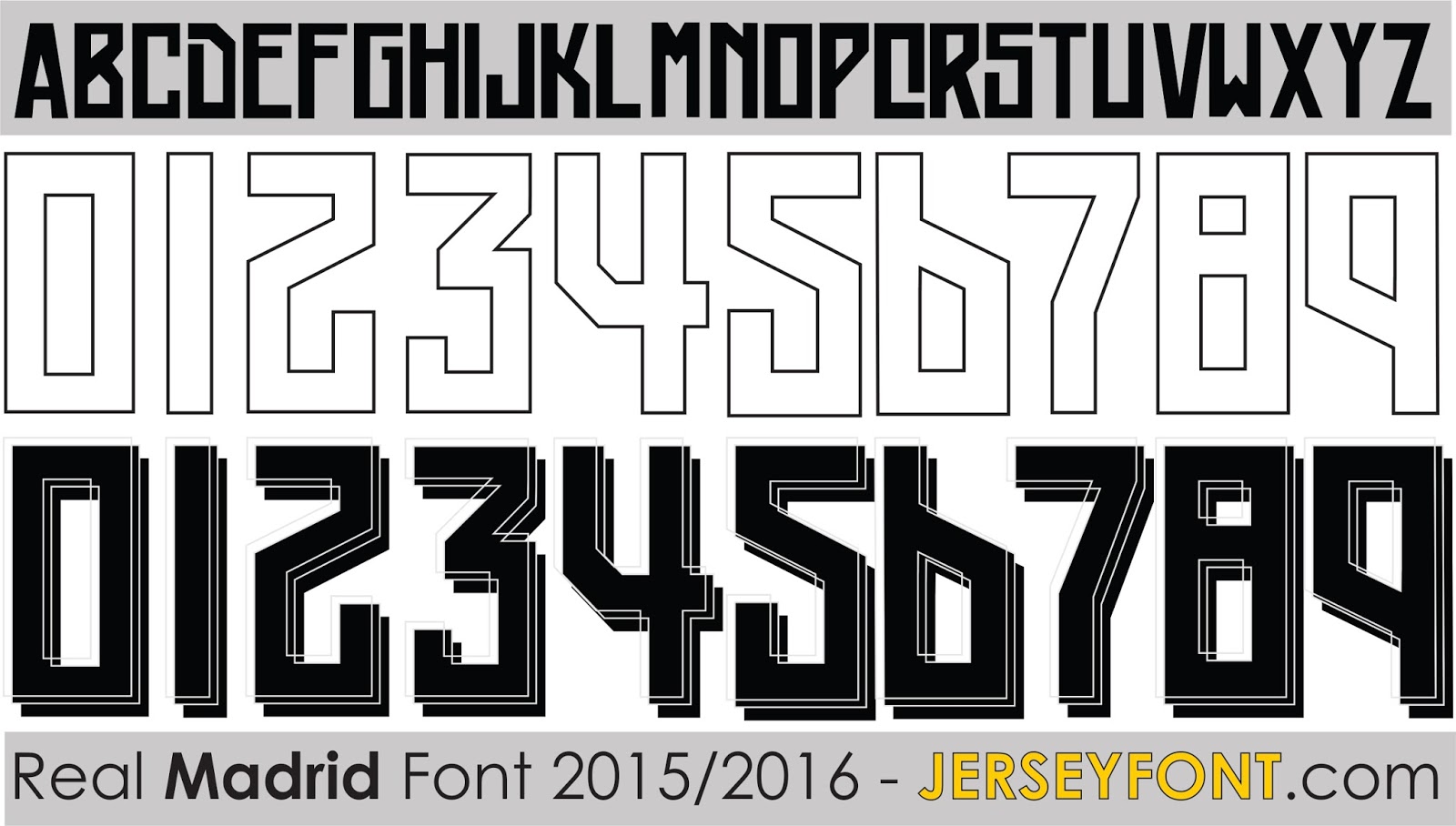 Real Madrid 2016 Font