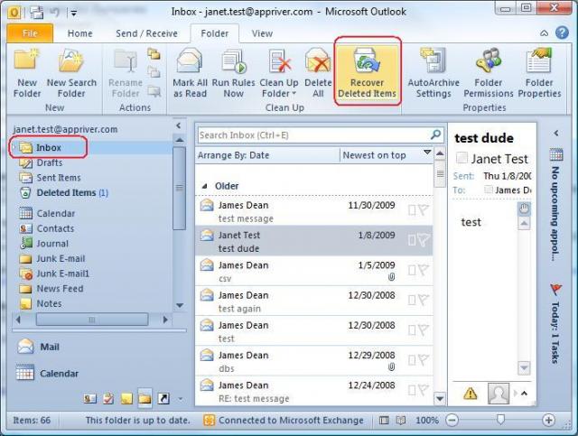 Recover Deleted Items Folder Outlook 2010 Recover Deleted Items Folder Outlook 2010