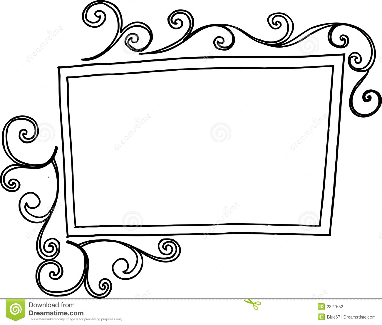 Rectangle Swirl Frameborder