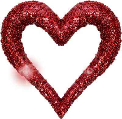Red Heart Glitter Graphics