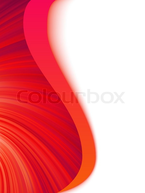 Red White and Blue Abstract Wave